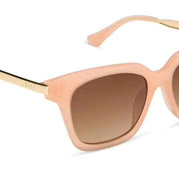 bella xs in peach + brown polarized