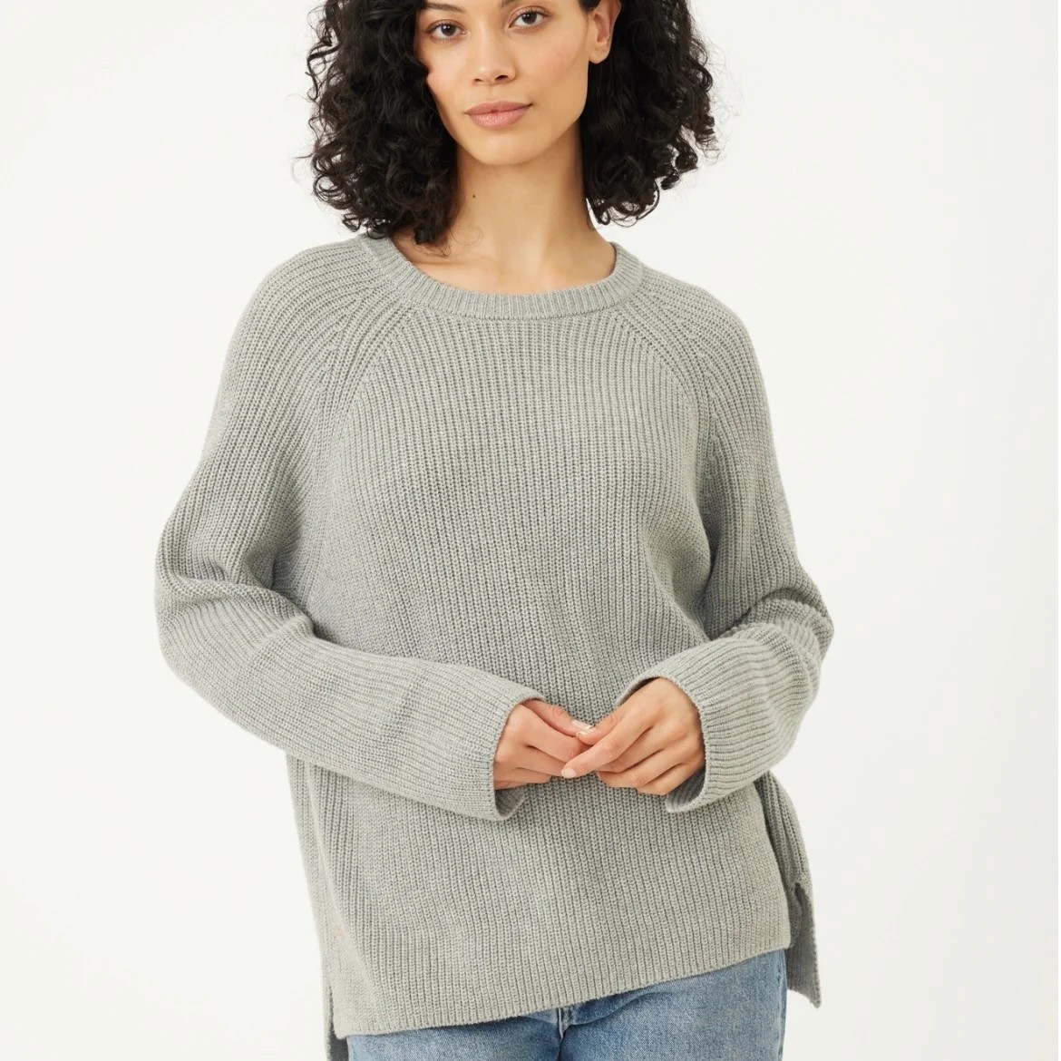 alice pullover in heather grey