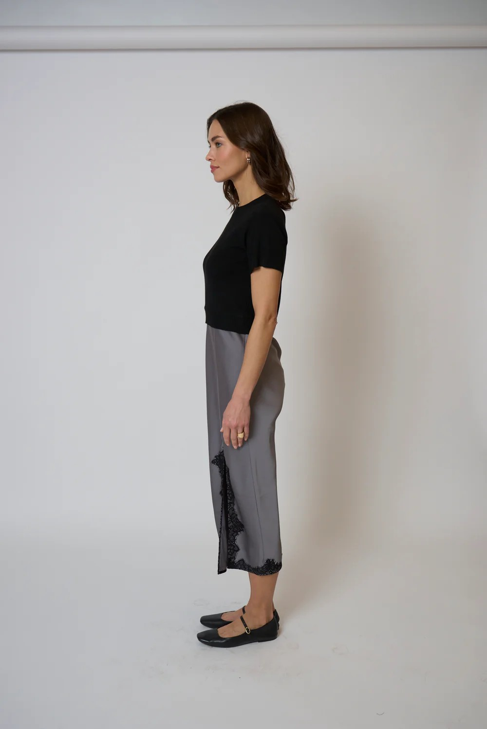 celeste lace + sweater combo dress