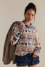 blissful layering tee in snowdrop combo