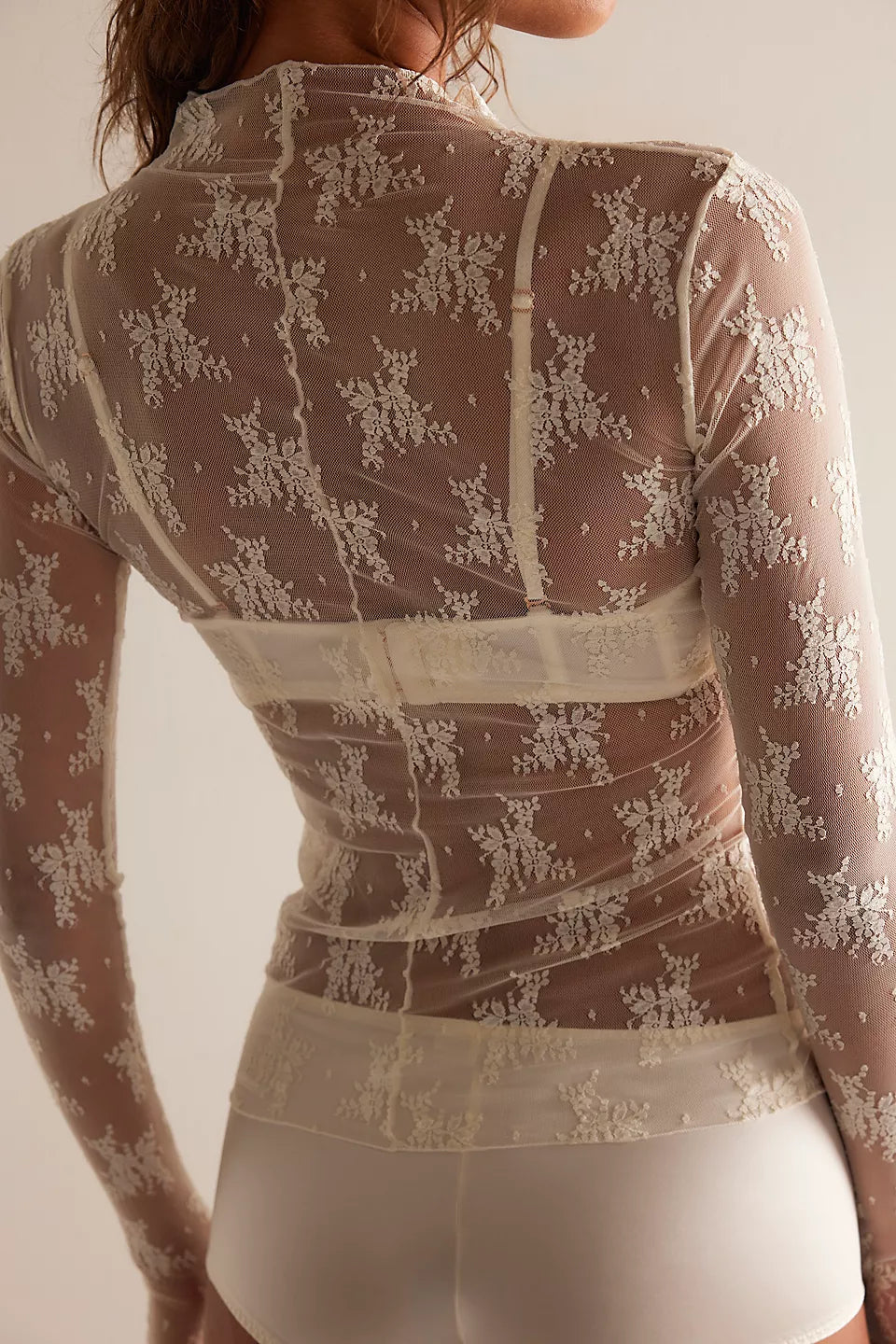 lady lux layering top in evening cream