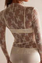 lady lux layering top in evening cream