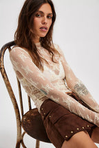 lady lux layering top in evening cream