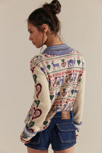 blissful layering tee in snowdrop combo