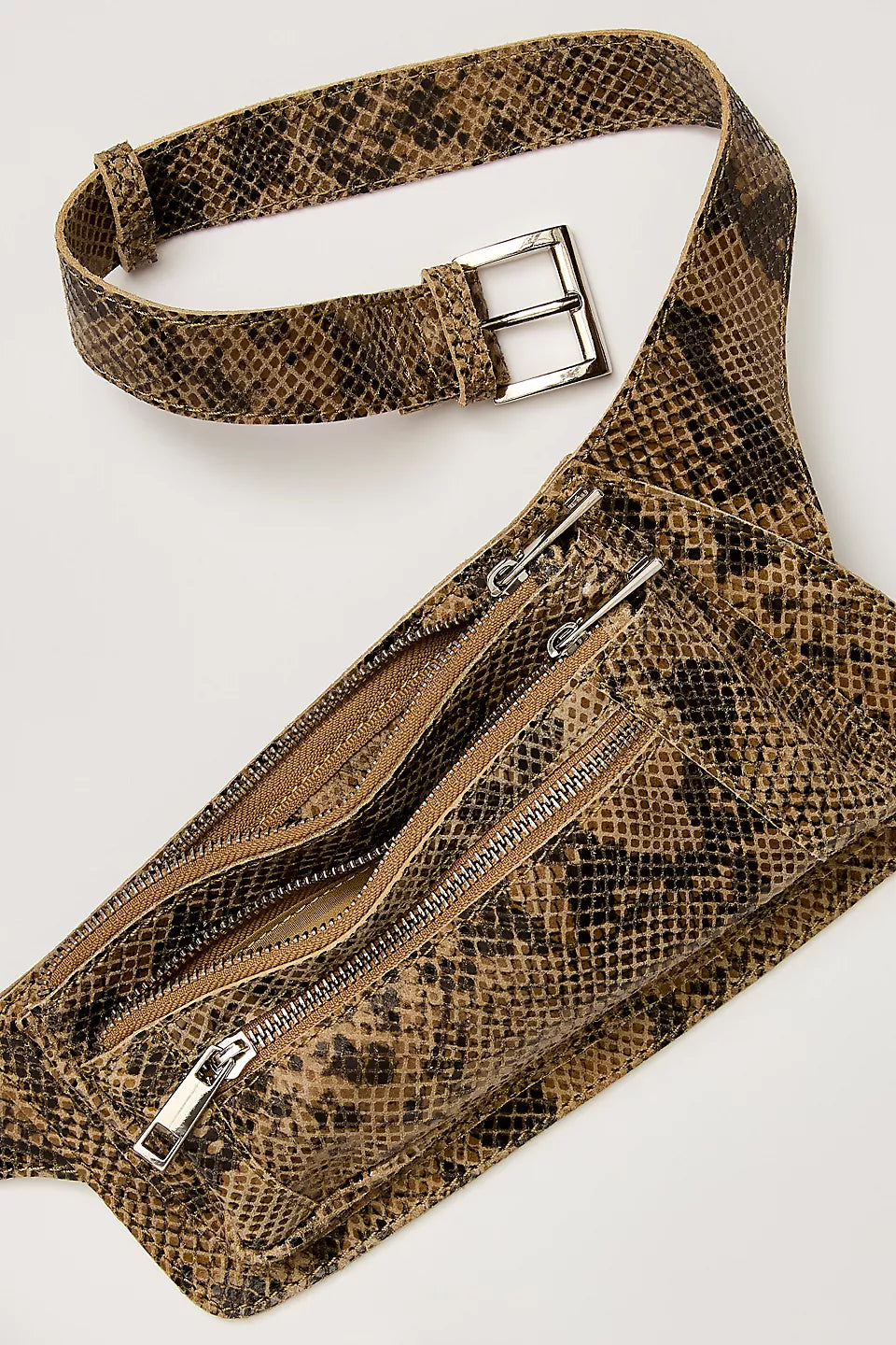 avalon leather sling in snake