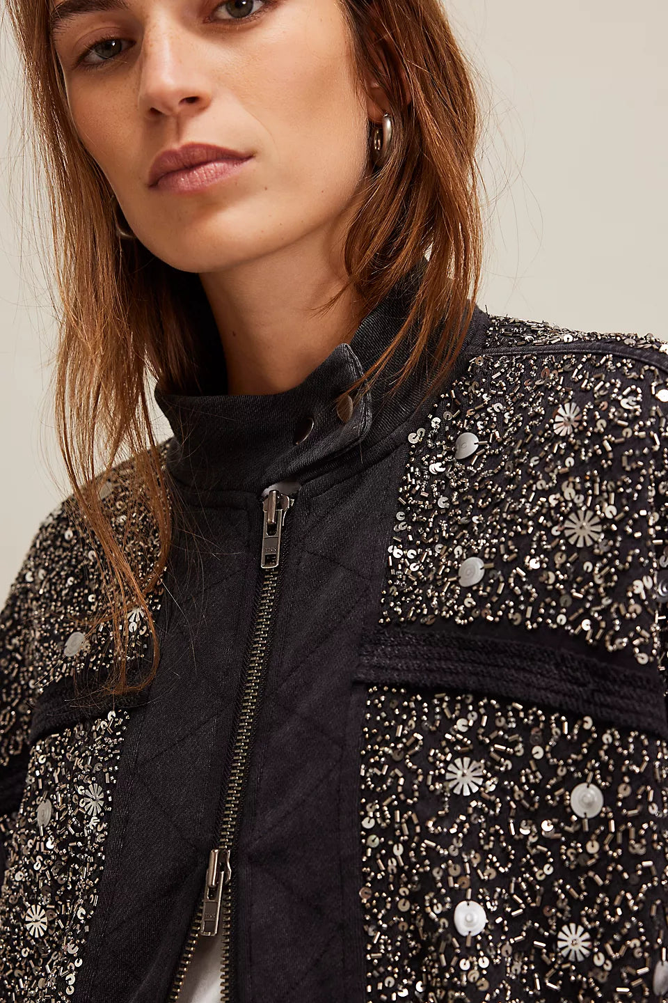 sparkle sweatshirt in black