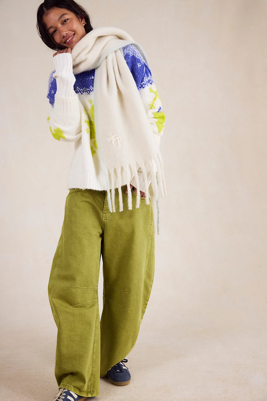 winter chill blanket scarf