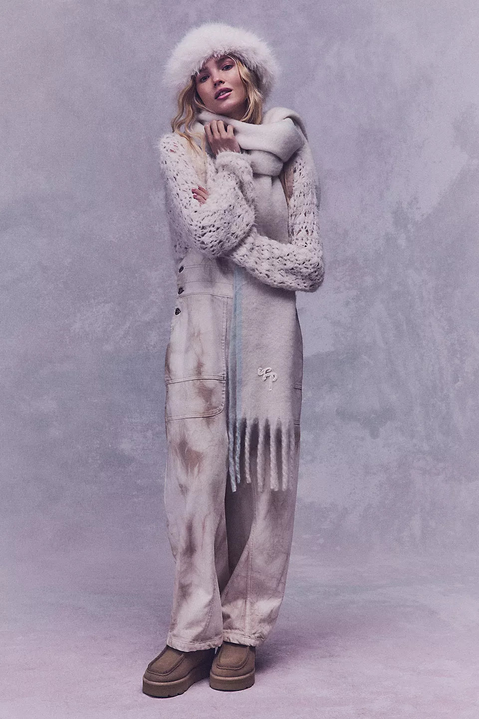 winter chill blanket scarf