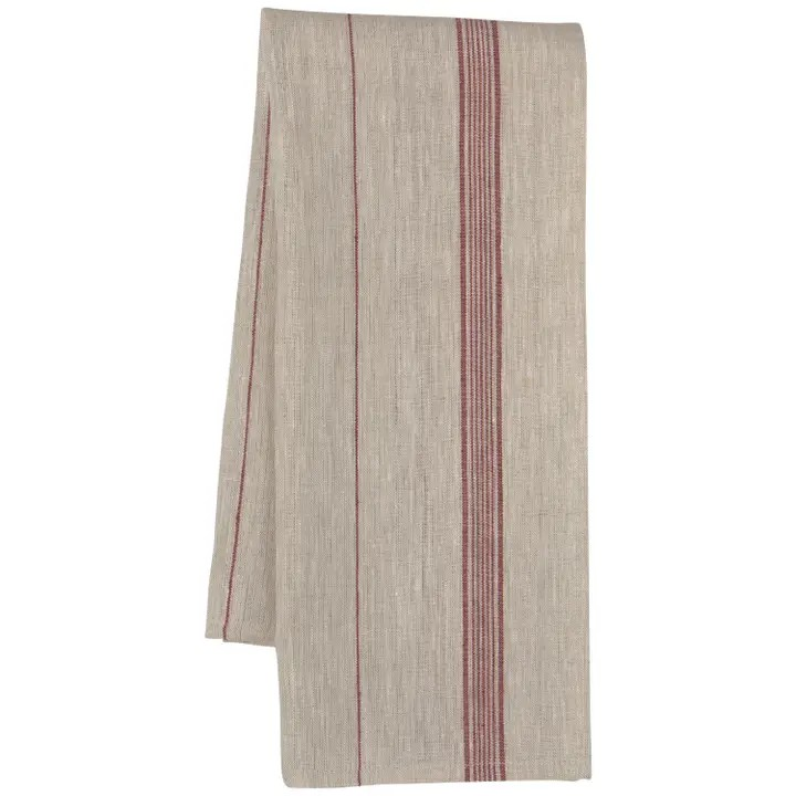 wine maison stripe linen dishtowel set of 2