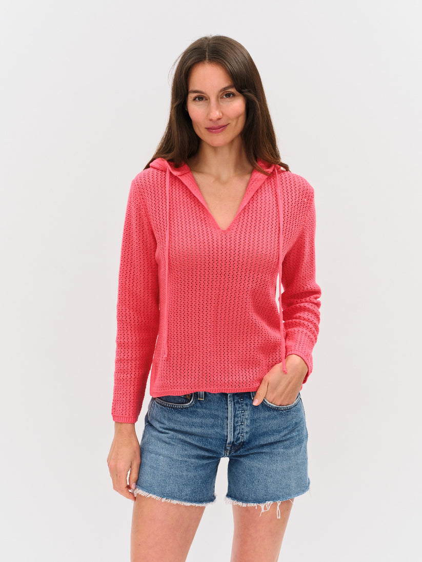 drift hoodie in pink splash