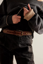 sola belt in cognac