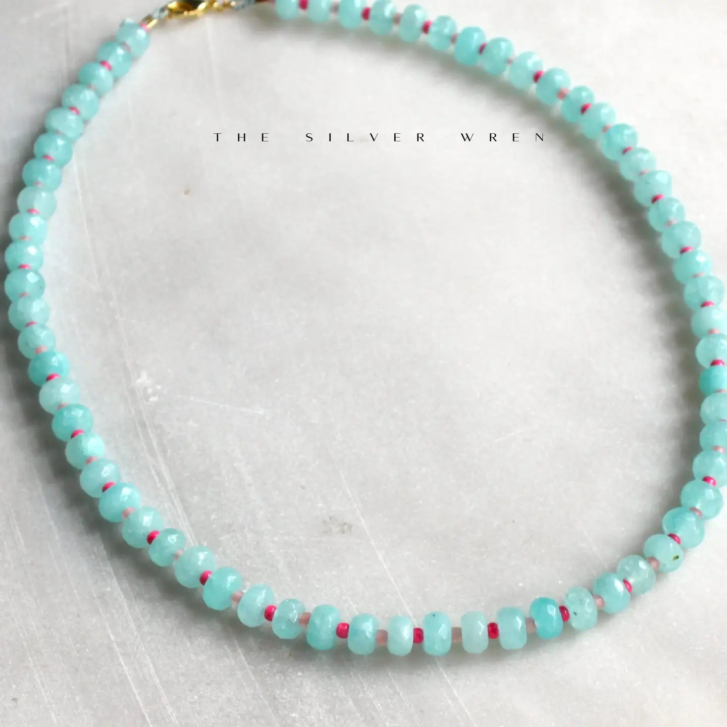 island stone candy beaded necklace