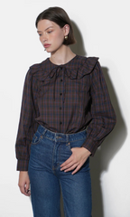 krista peter pan collar blouse