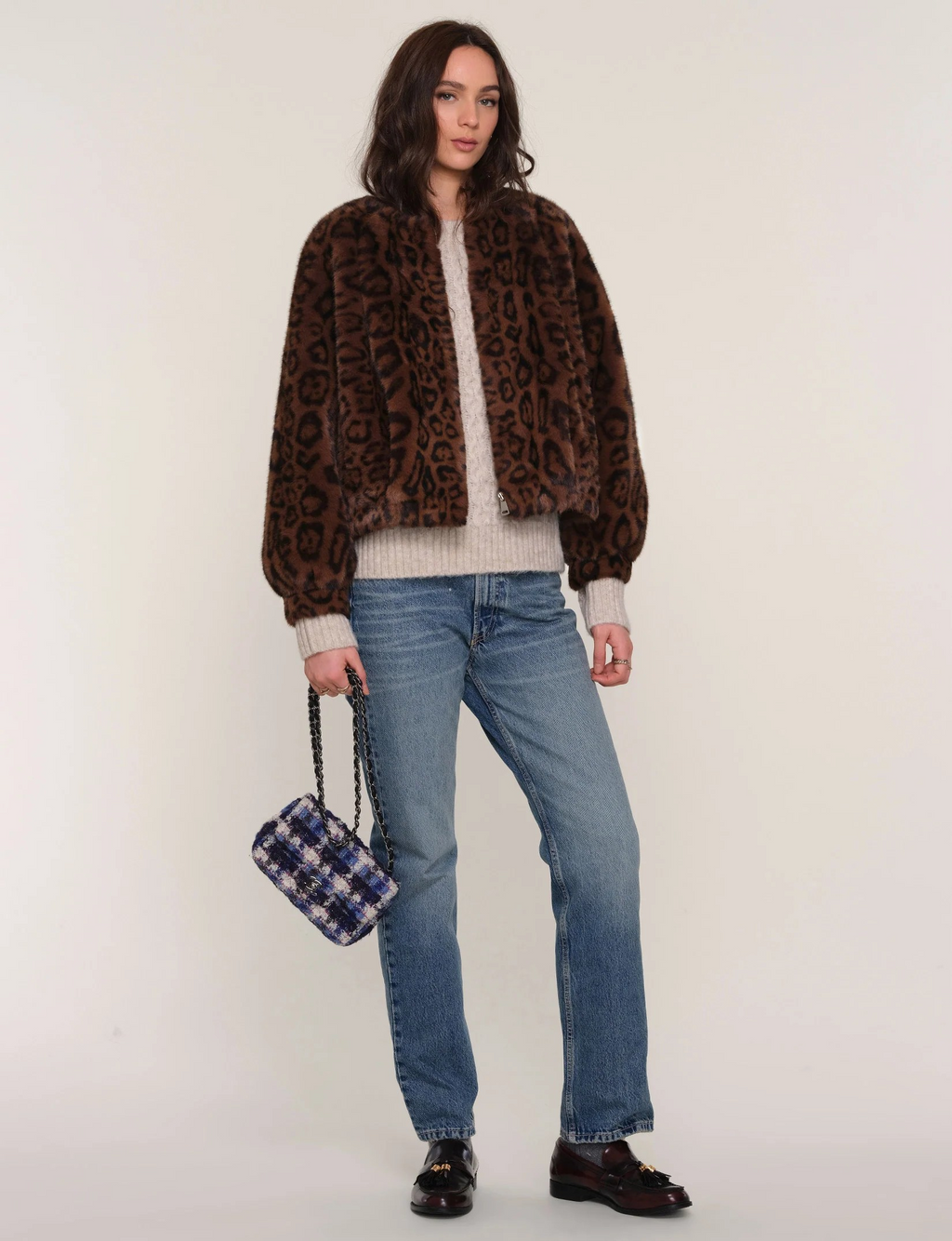 patty coat in leopard