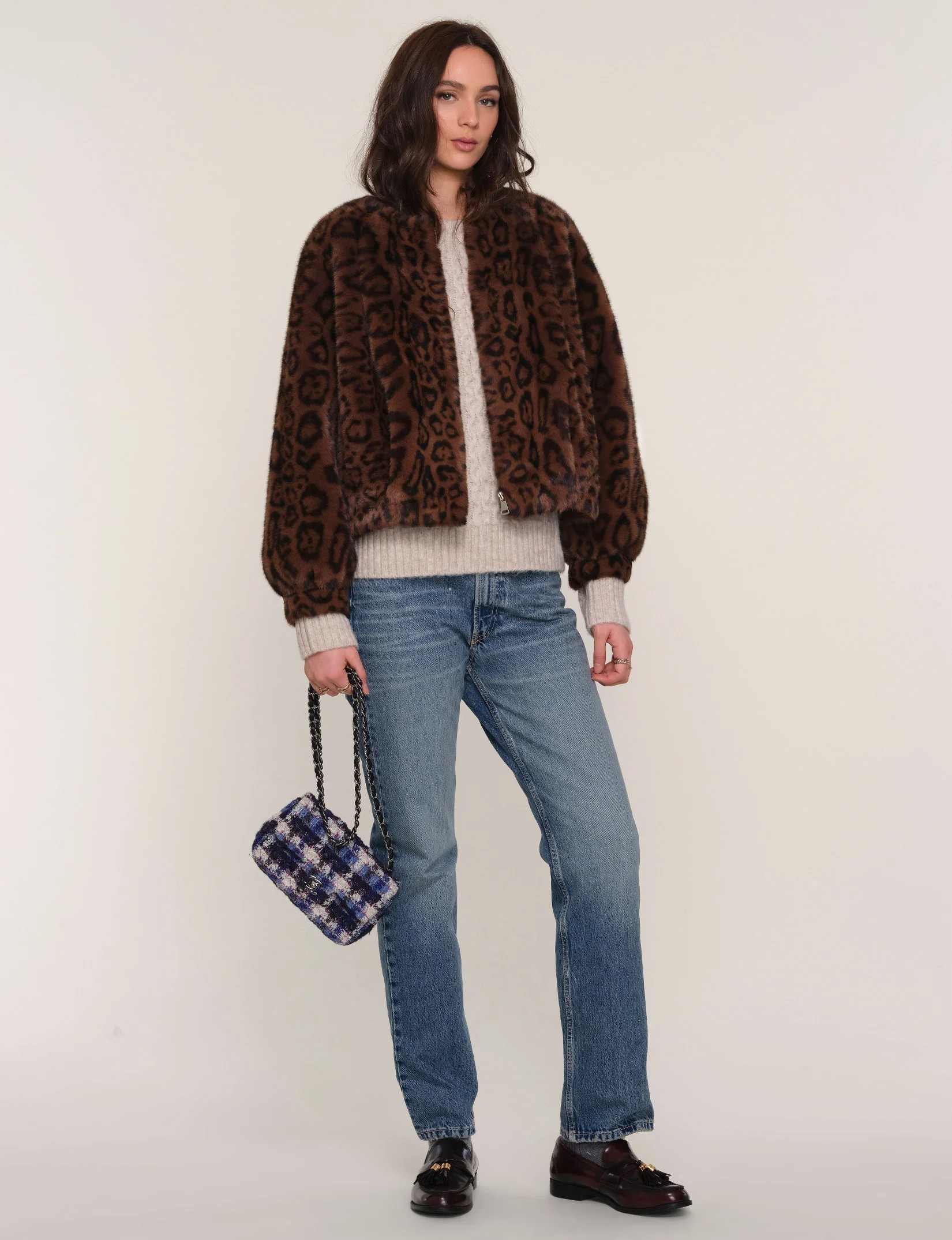 patty coat in leopard