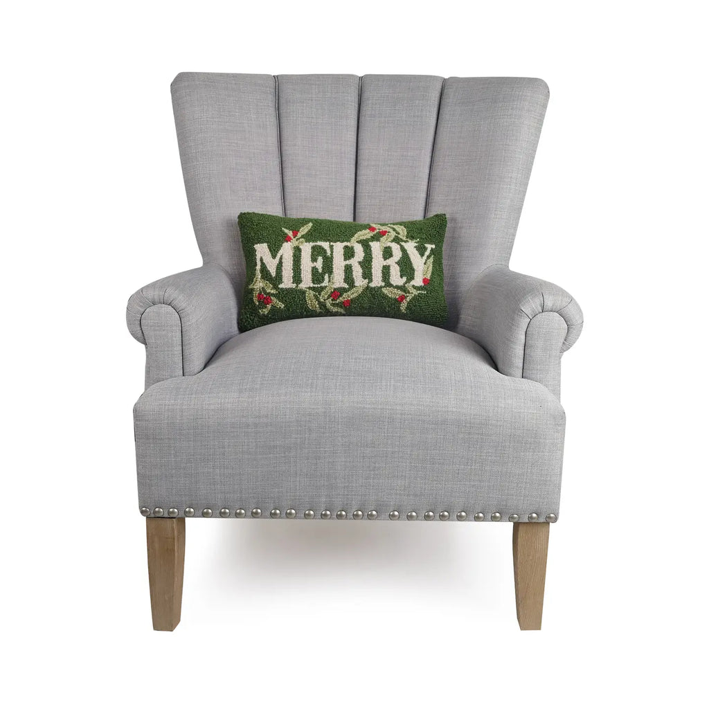 holiday merry hook pillow