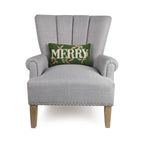 holiday merry hook pillow