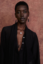 messina necklace in black agate