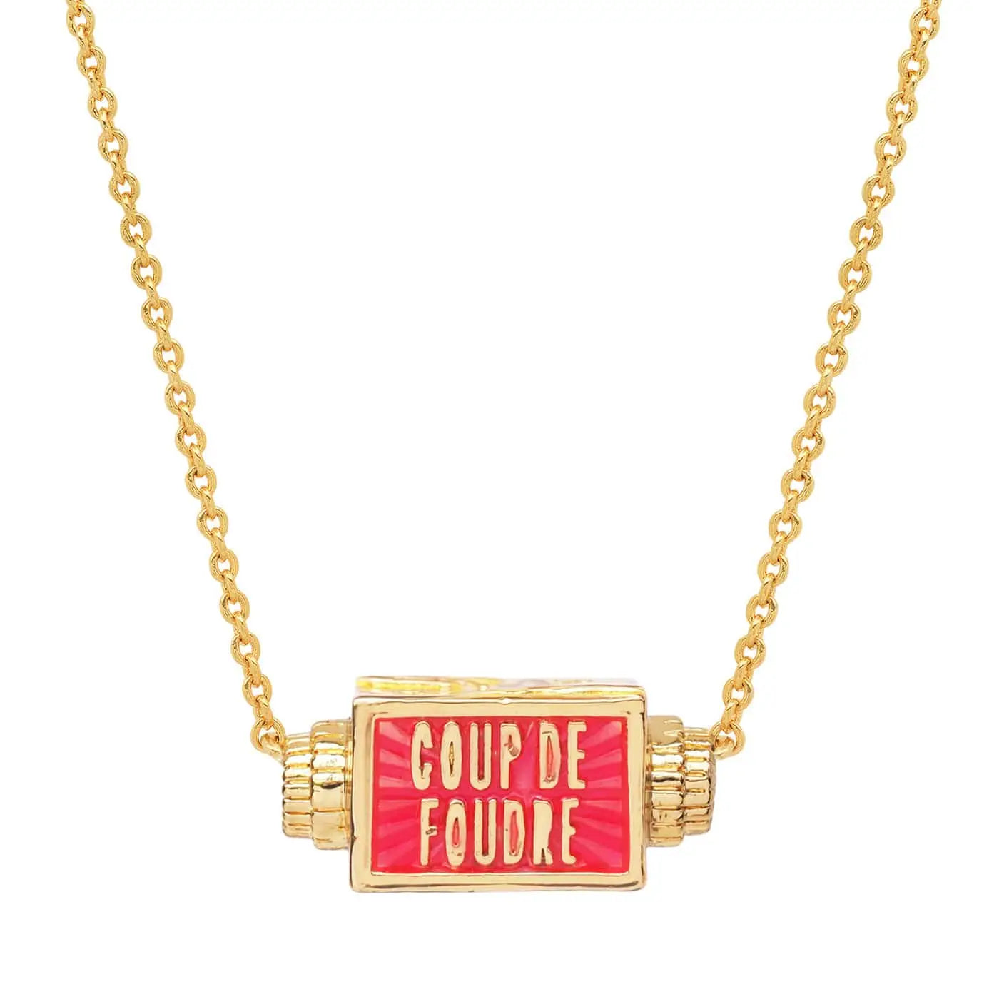love at first sight spinner necklace