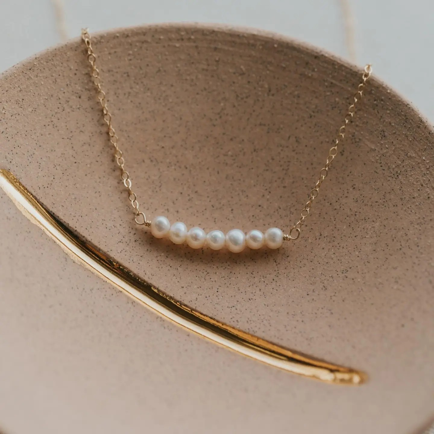 pearl linked necklace - choose your own