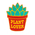 plant lover embroidered iron on patch