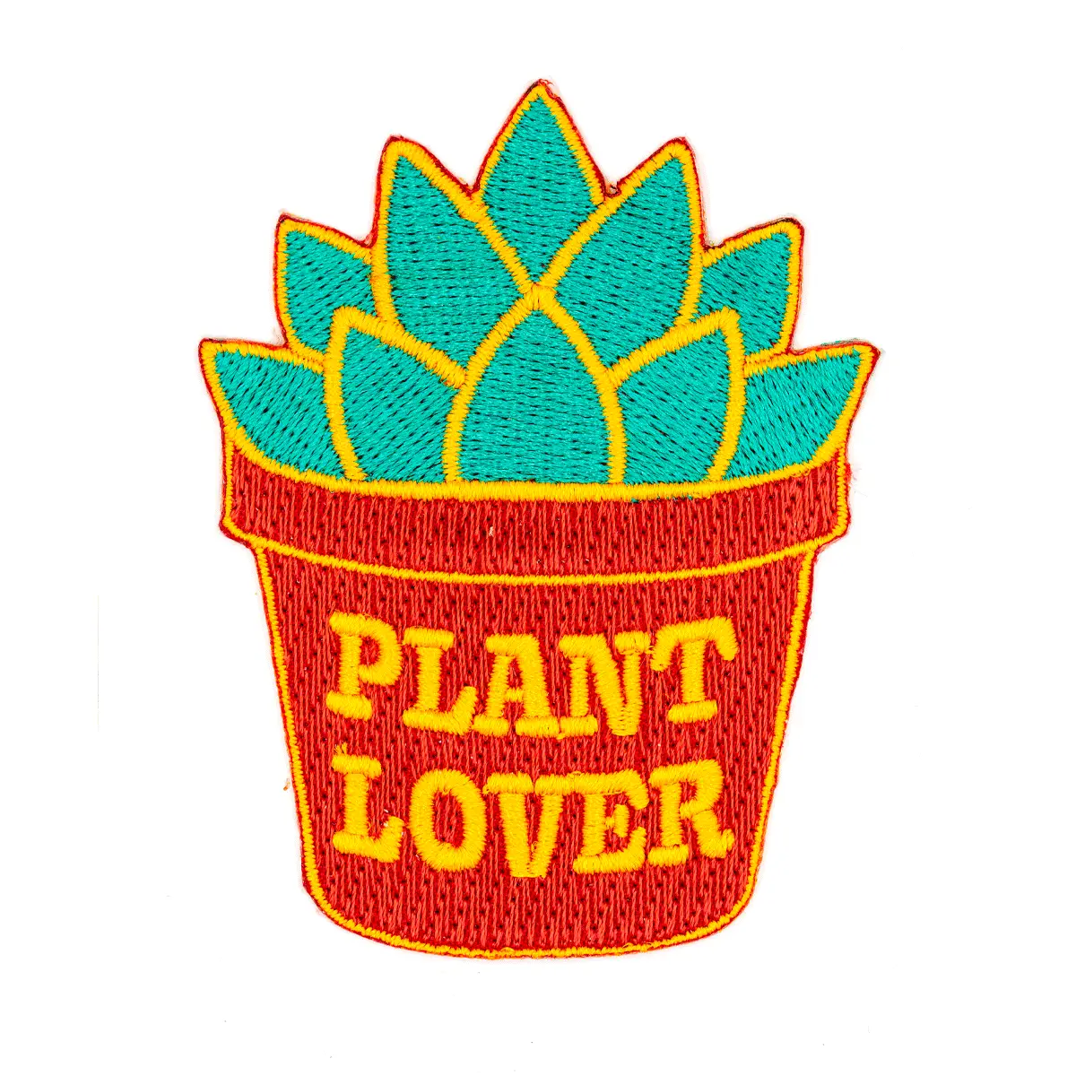 plant lover embroidered iron on patch