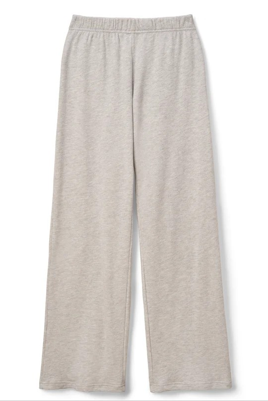 nora french terry pant in heather grey