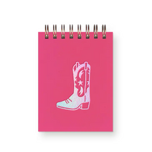  Cowboy Boot Mini Jotter Notebook in Hibiscus