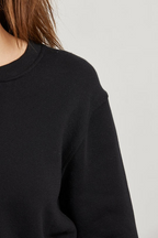 scarlett fleece long sleeve in true black