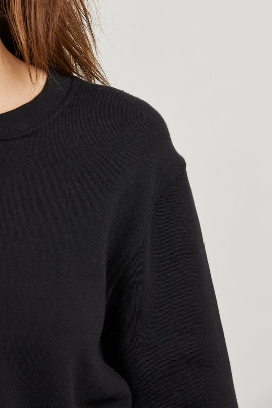 scarlett fleece long sleeve in true black