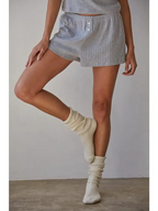 knit pointelle sleep set