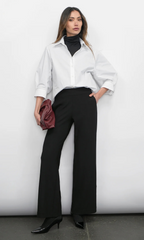 thea oversized latern sleeve button down