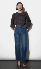 krista peter pan collar blouse