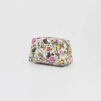 floral engravings cosmetic pouch