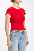 lily baby tee in cherry bomb