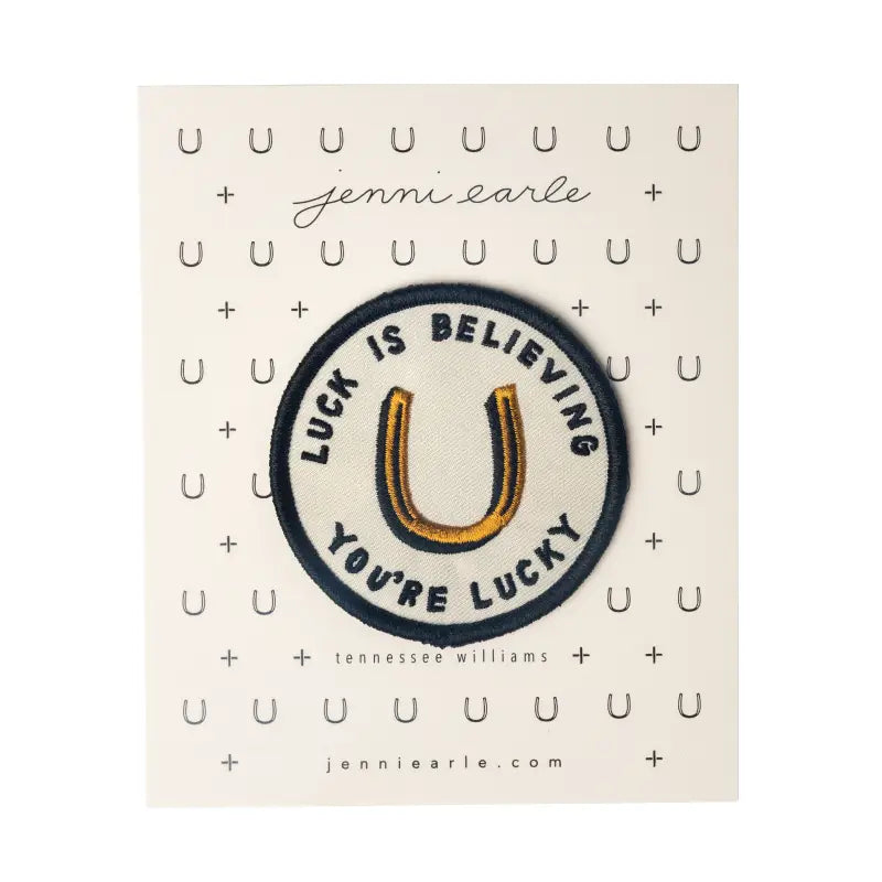 good luck woven patch