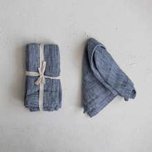  woven cotton & linen slub napkins