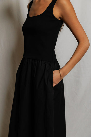 fabiola tank dress in black