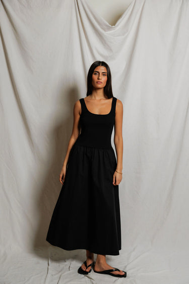 fabiola tank dress in black