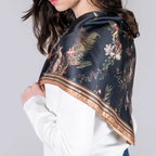 wonderland toile square scarf