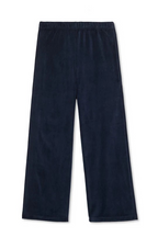 alex velour pant in navy