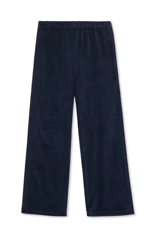 alex velour pant in navy