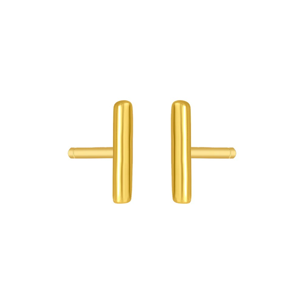 lottie bar studs in gold