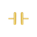 lottie bar studs in gold