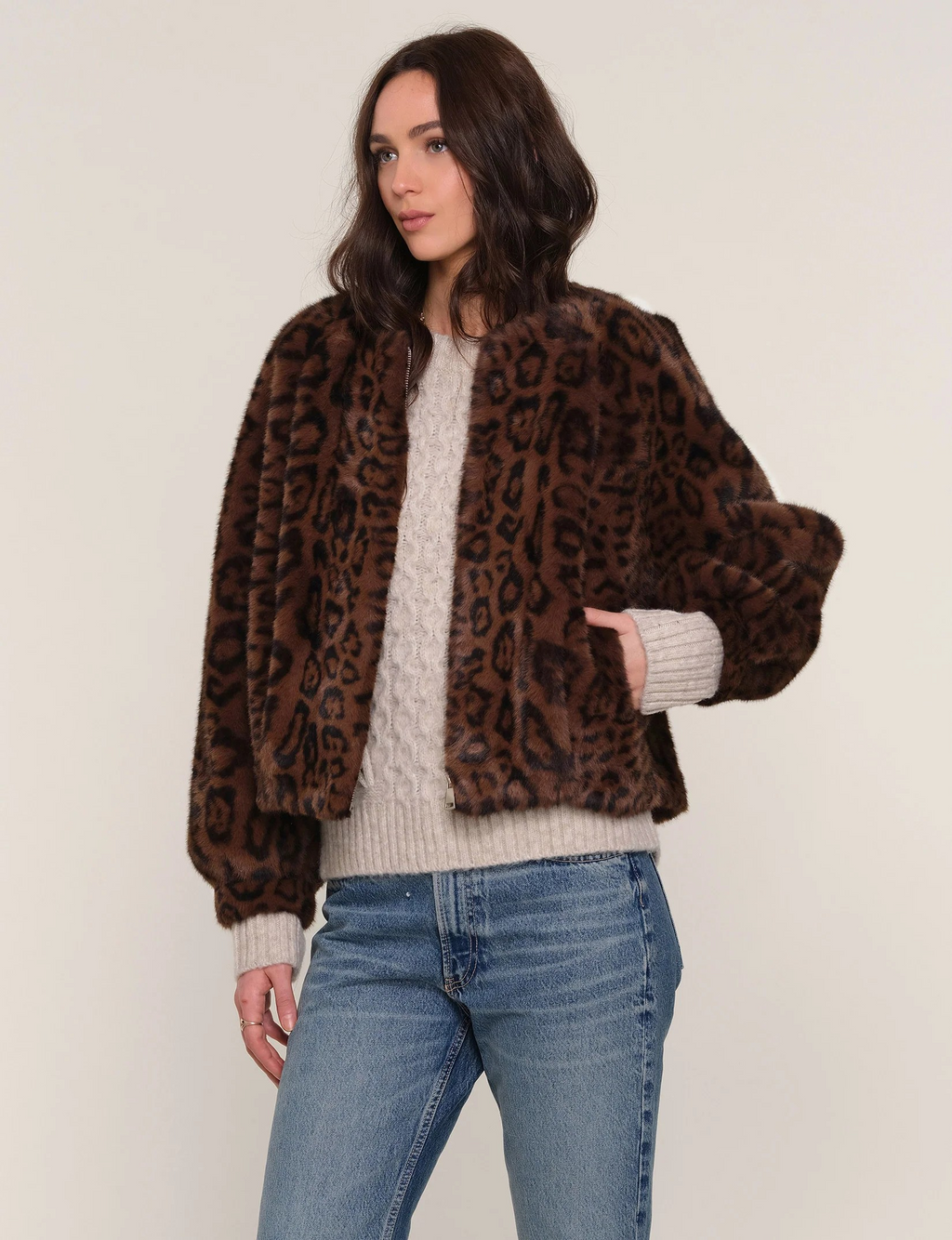 patty coat in leopard