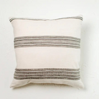 18" aden cotton throw pillow gray + cream