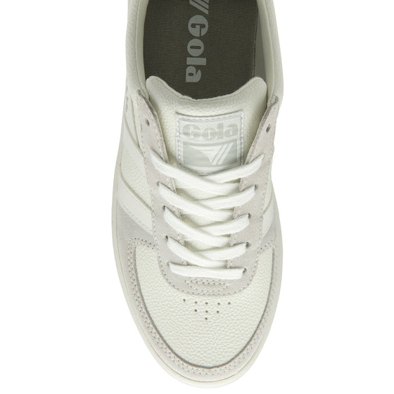 gola classic grandslam 88 sneakers in white/white/gray