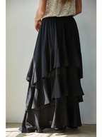chiffon tiered skirt