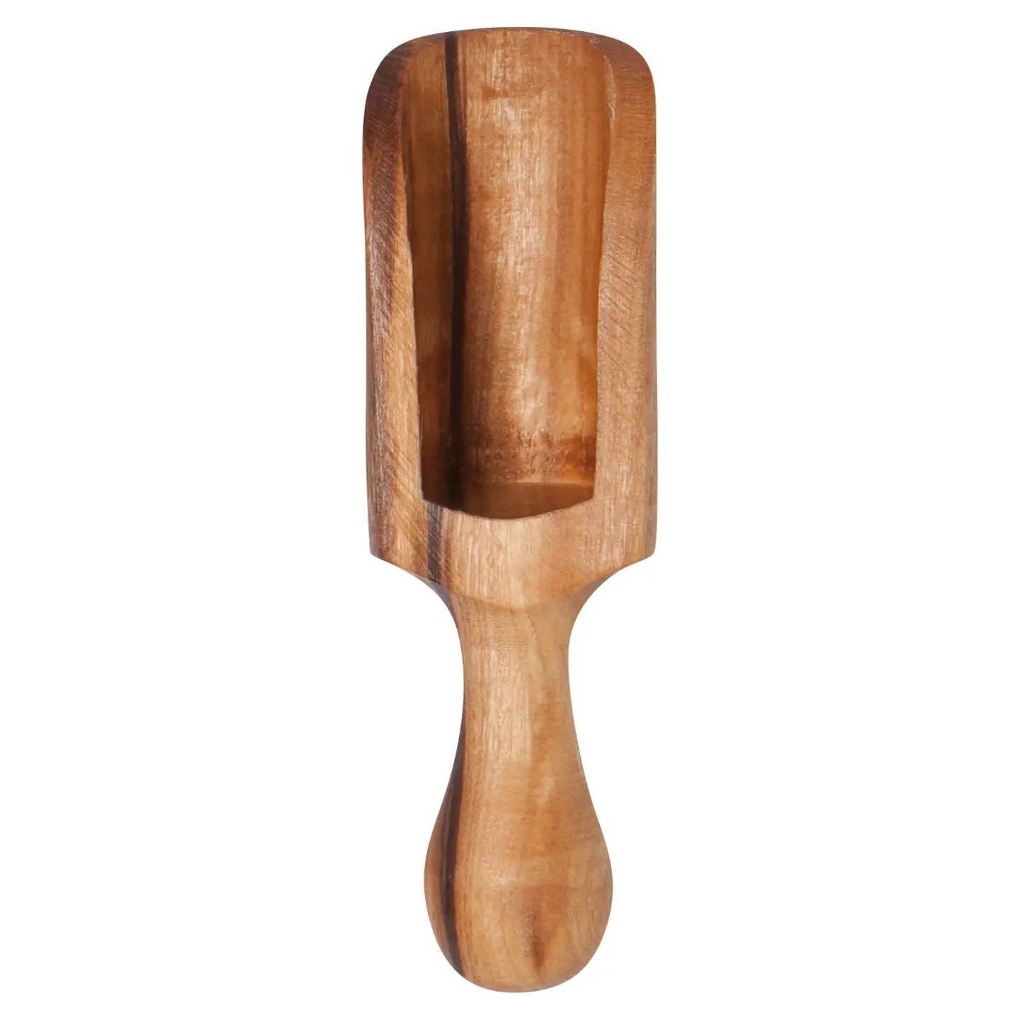 olive wood salt scoop