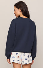 boyfriend patch sweatshirt